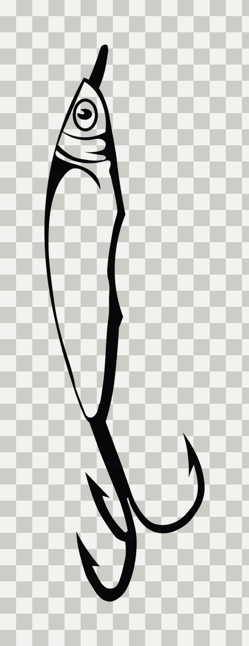 Fishing Hunting Monogram Character 10 fisherman angler bass transparency and detail preview thumbnail