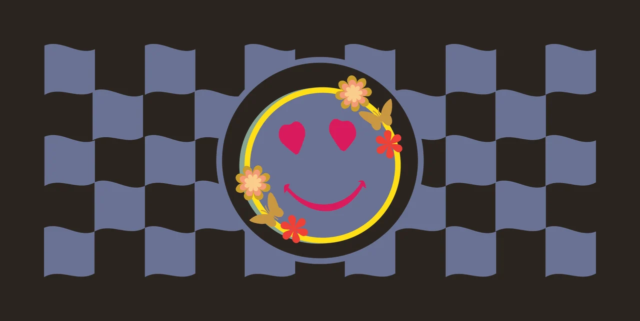 Can Glass Wrap Checkered Flags With Circular Frame flag circle contrast preview thumbnail