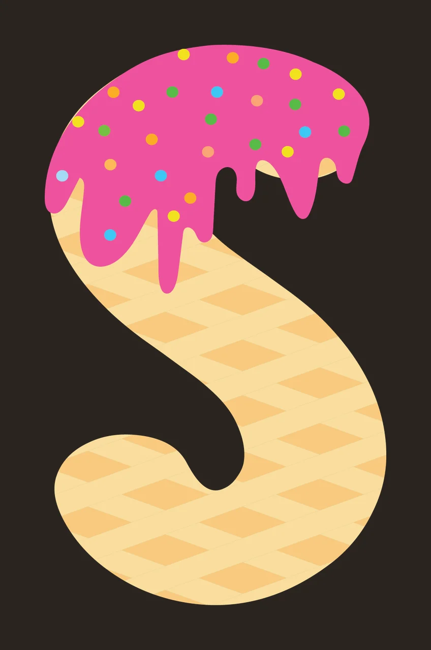 Ice Cream Font Character 09 scalable logo design icon contrast preview thumbnail