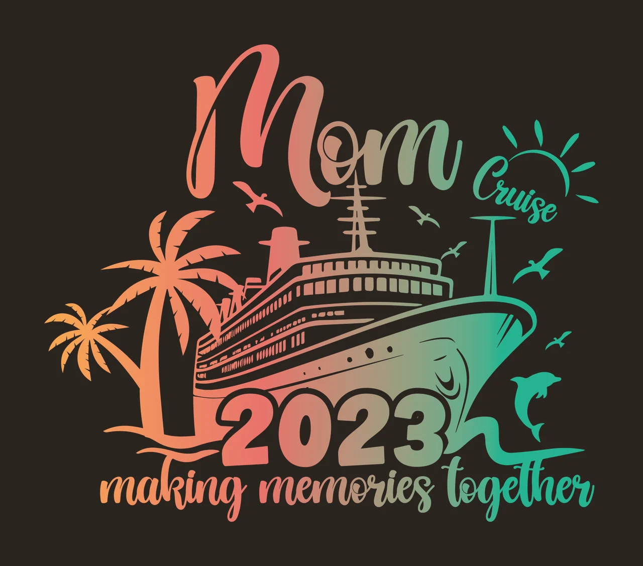 Family Illustration matching together relatives reunion Variation contrast preview thumbnail