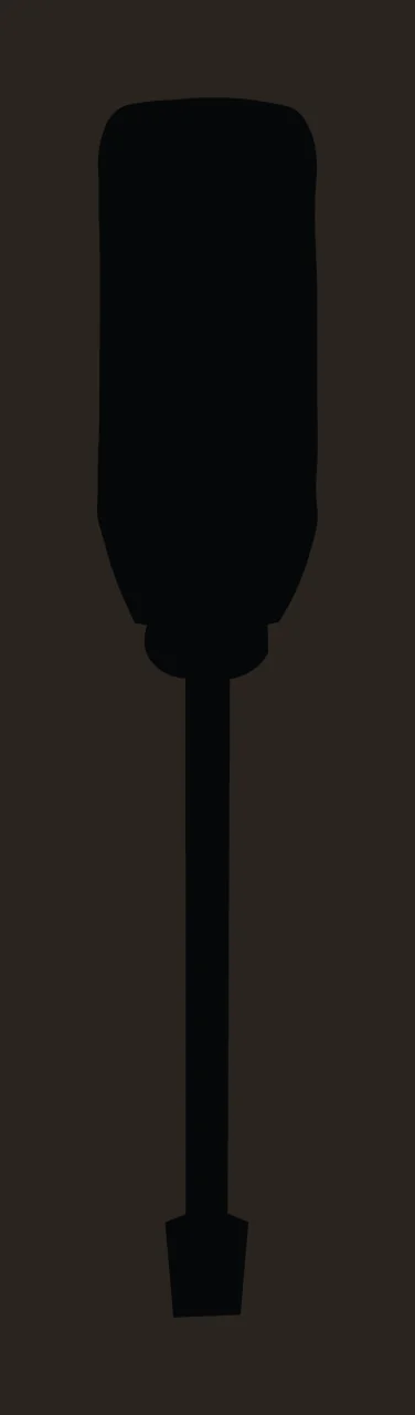 Can Glass Wrap Screwdriver Silhouette In Black contrast preview thumbnail