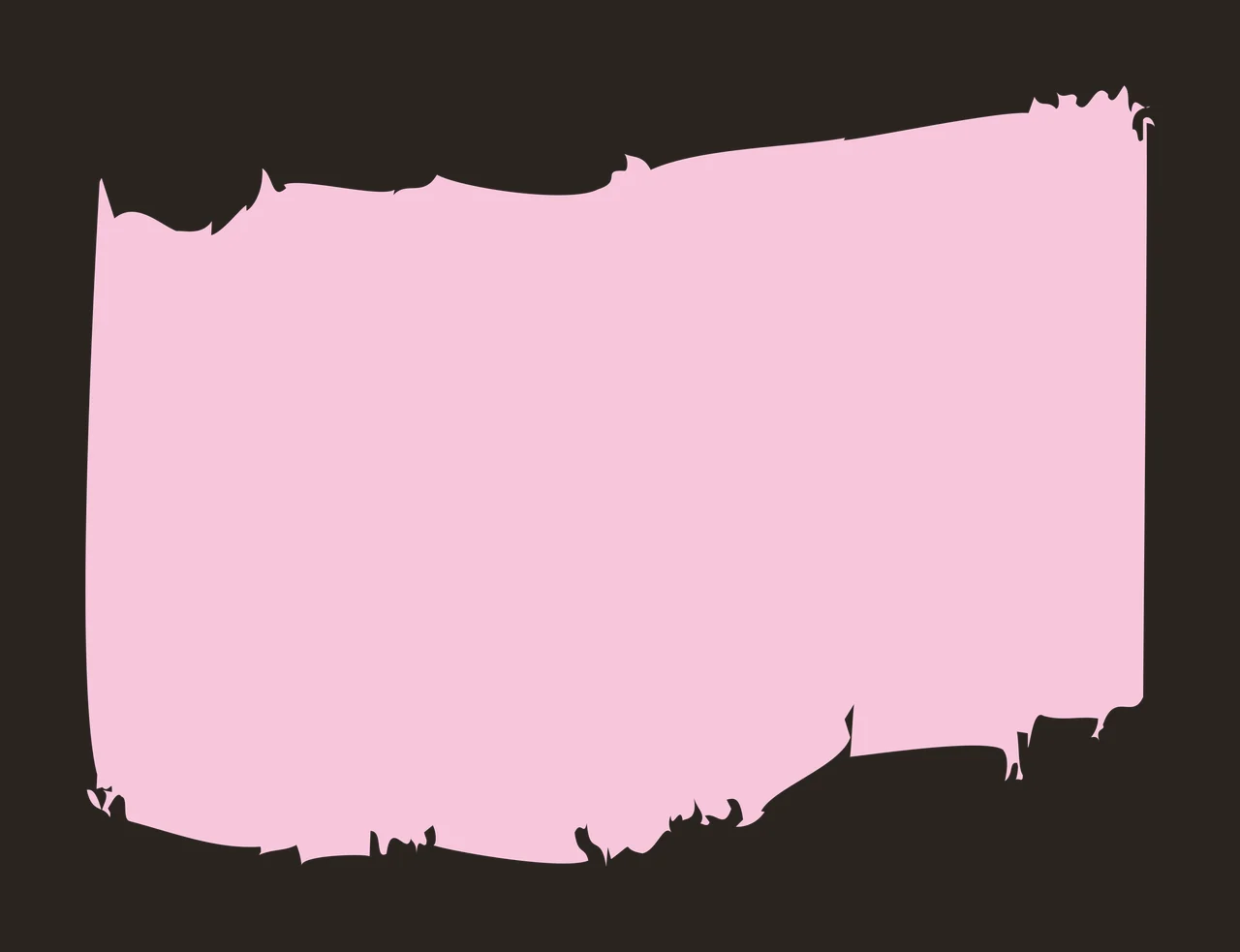 Paint stroke Illustration with pink paint swatch, rough edges and distressed border in light pink, pastel pink and white contrast preview thumbnail
