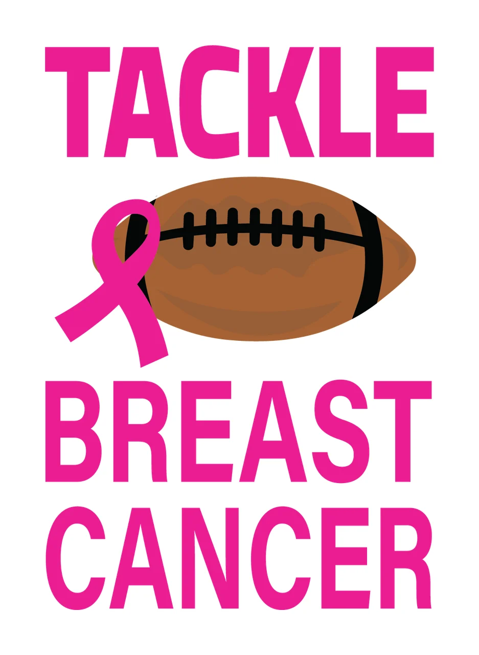 Can Glass Wrap Tackle Breast Cancer Football Ribbon