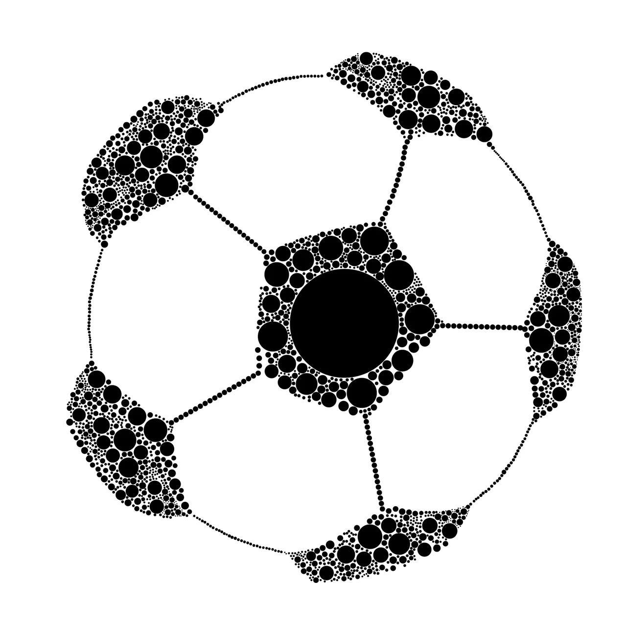 Dot Black And White Circular Geometric Pattern circle monochrome