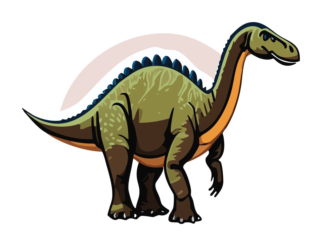Dinosaur Standing On White Ground line art black creature animal
