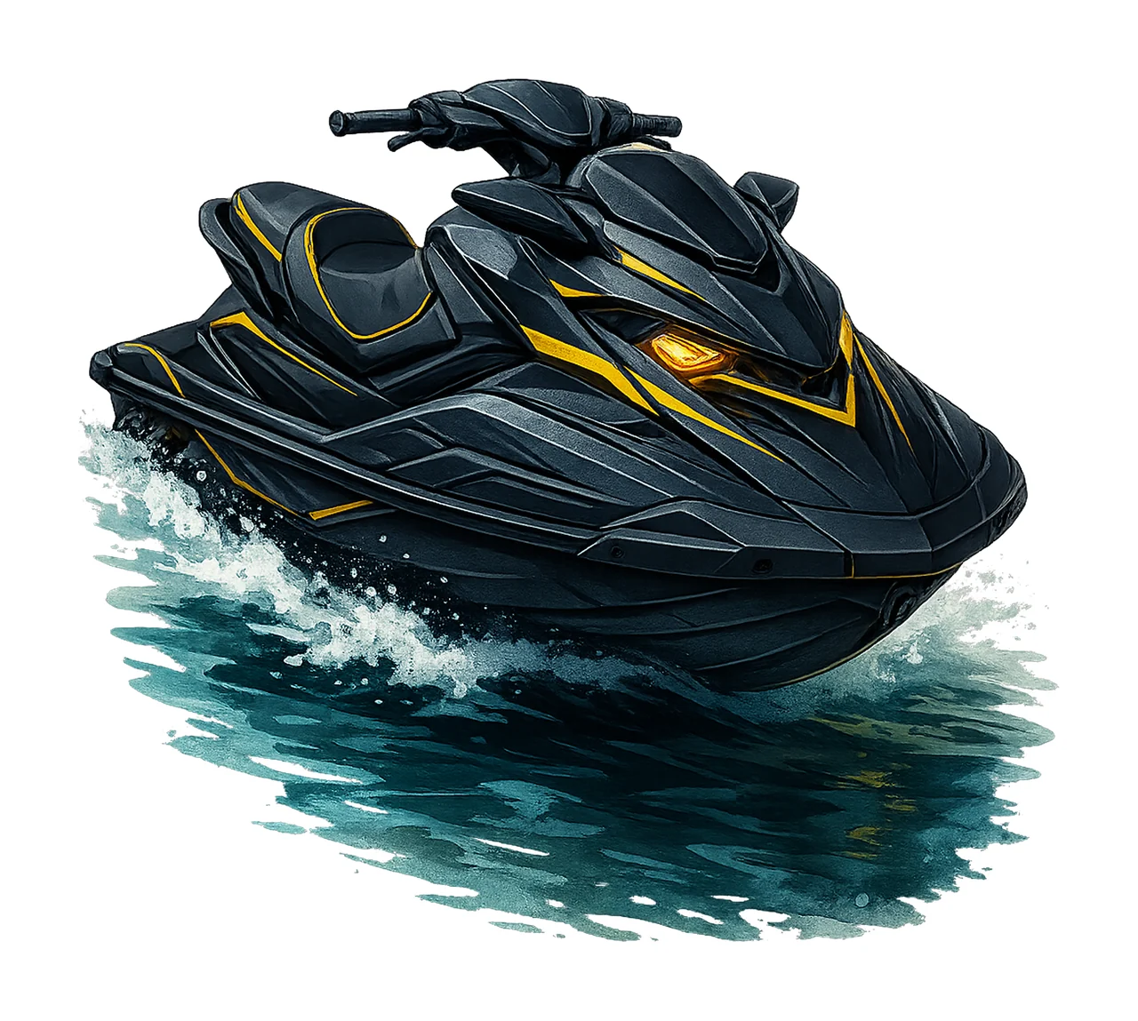 Watercolor Jet Ski Summer Watersports Sublimation Jet Ski
