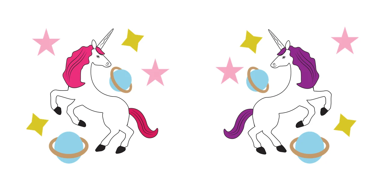 Can Glass Wrap Unicorns And Celestial Orbiting Planets rearing up