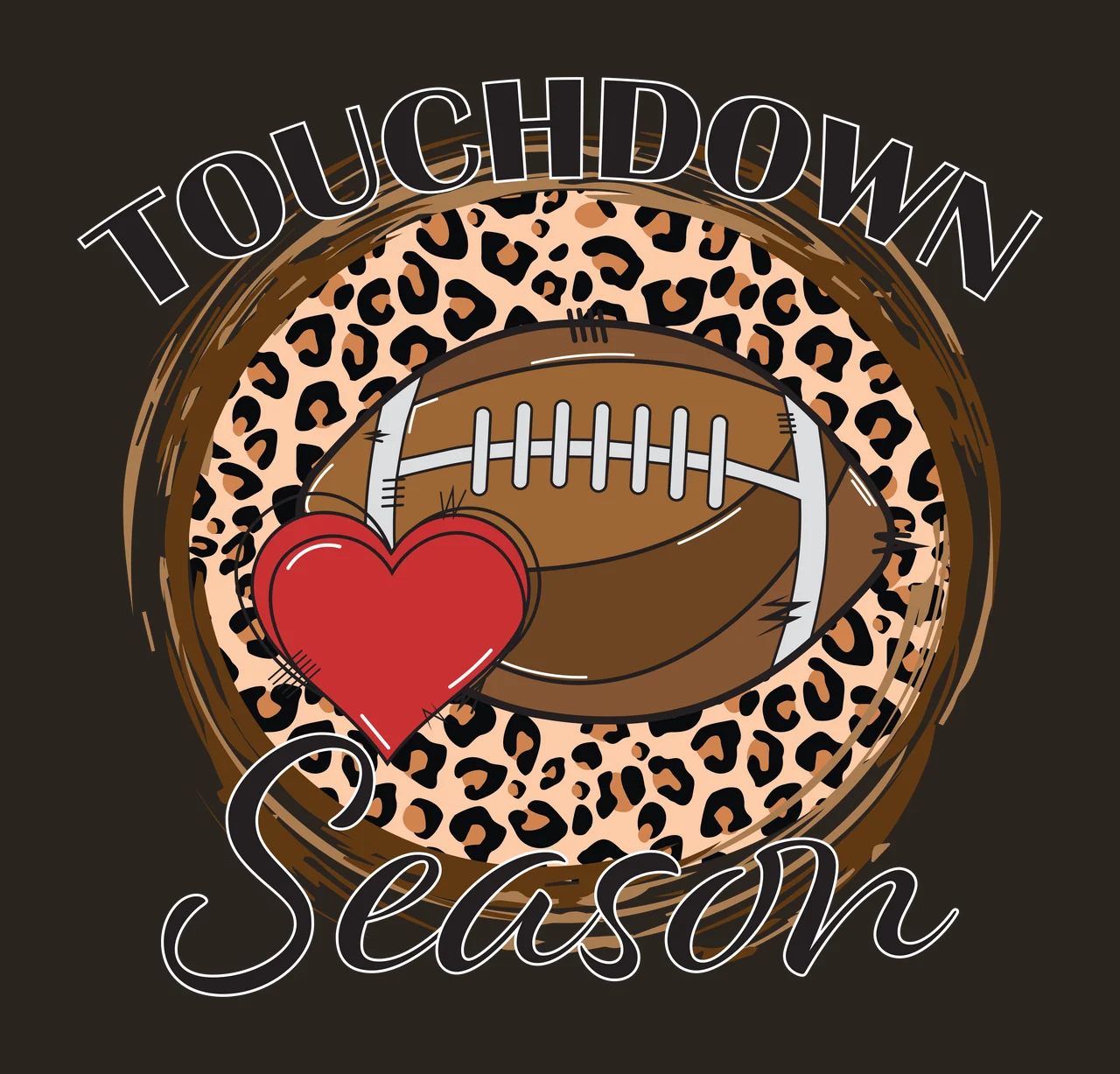 Season Black And White Text Graphic circle leopard print pattern contrast preview thumbnail