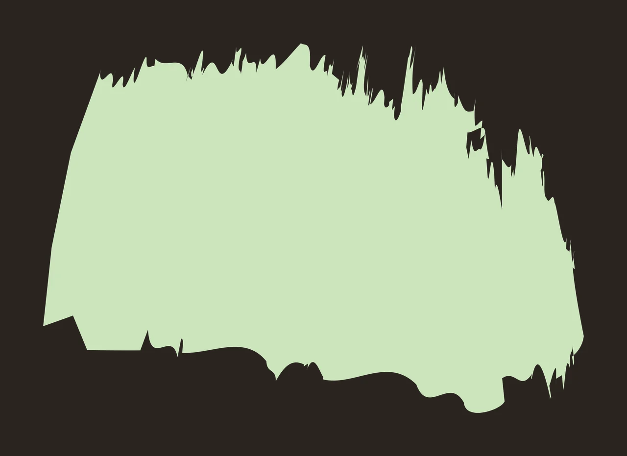 Paint brush stroke Illustration with paint swatch, texture and jagged edges in light green, sage green and white contrast preview thumbnail
