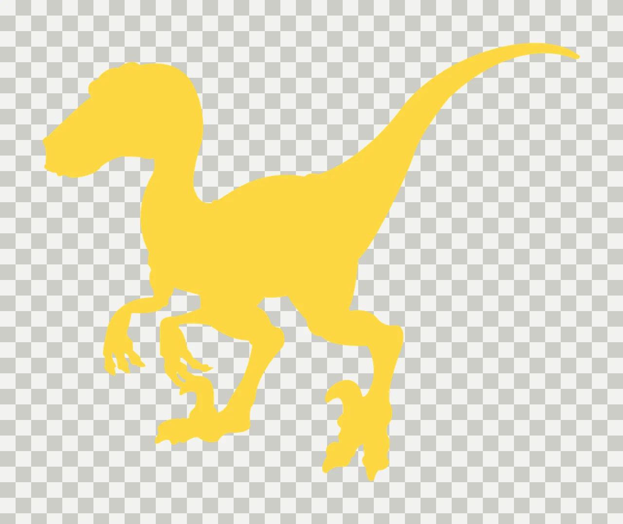 Dinosaur Standing With Creature And Reptile In Black transparency and detail preview thumbnail