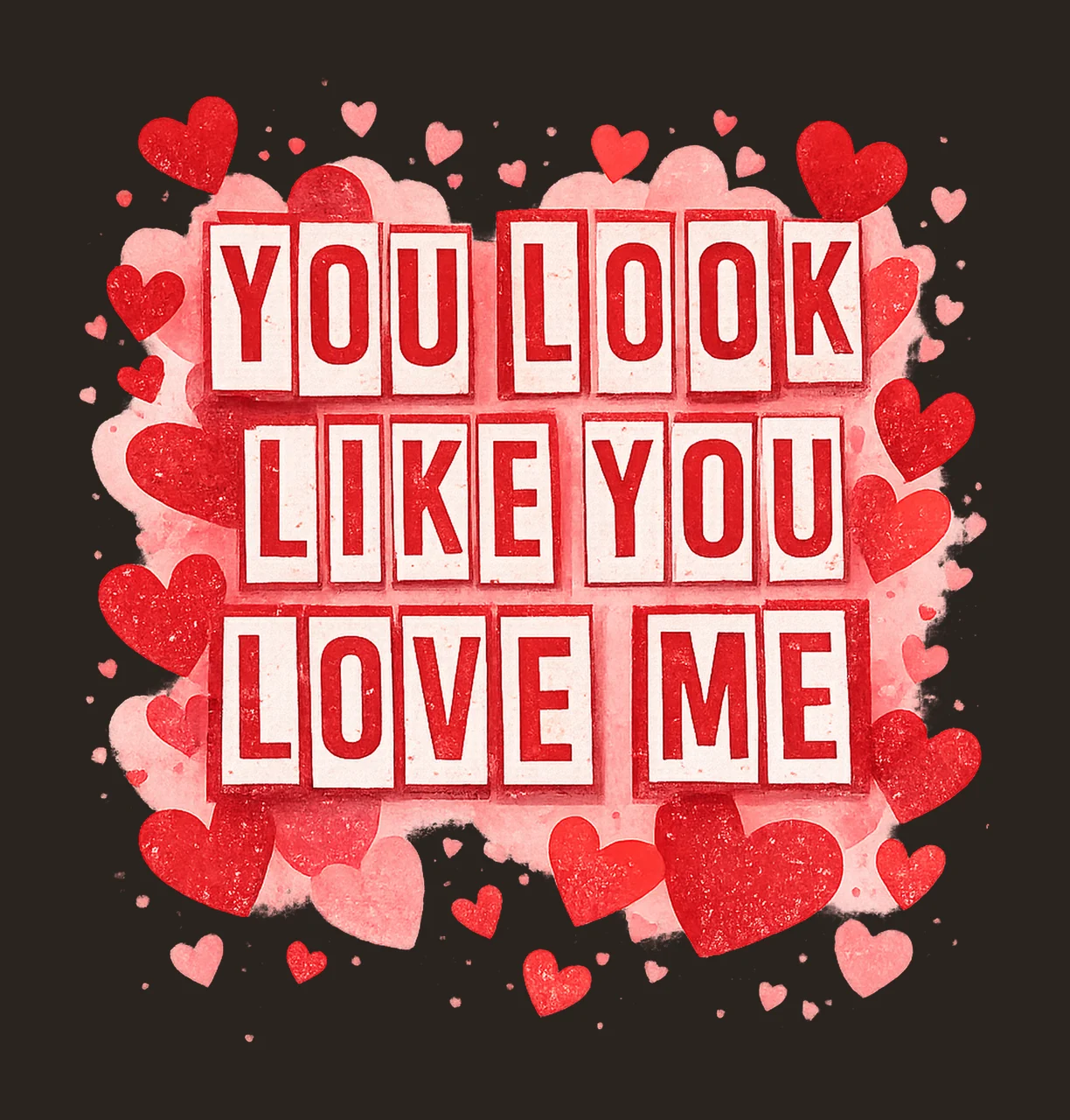 You Look Like You Love Me Trendy Valentine Day Design Love contrast preview thumbnail