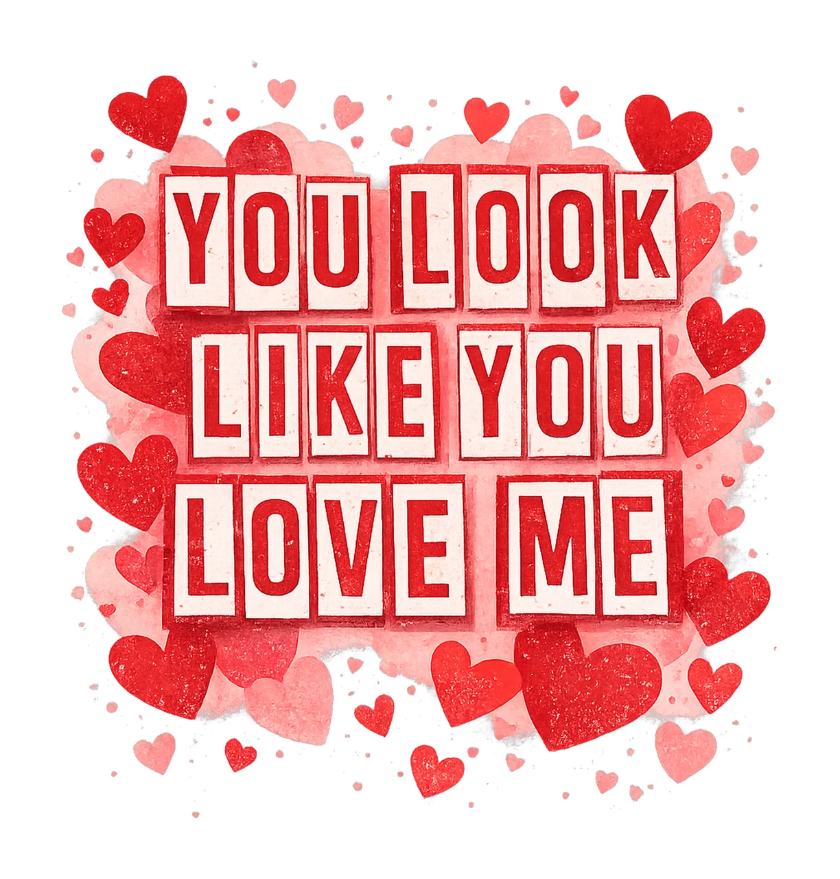 You Look Like You Love Me Trendy Valentine Day Design Love