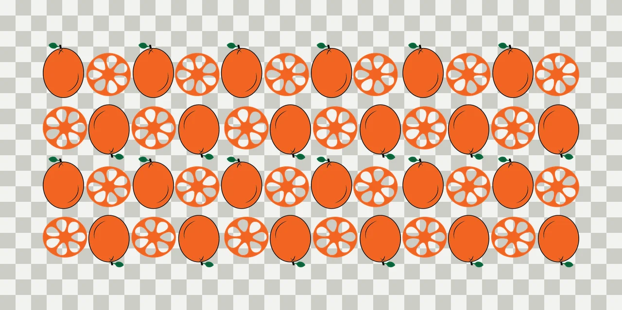 Can Glass Wrap Citrus Fruit Pattern Black Silhouettes fruits transparency and detail preview thumbnail