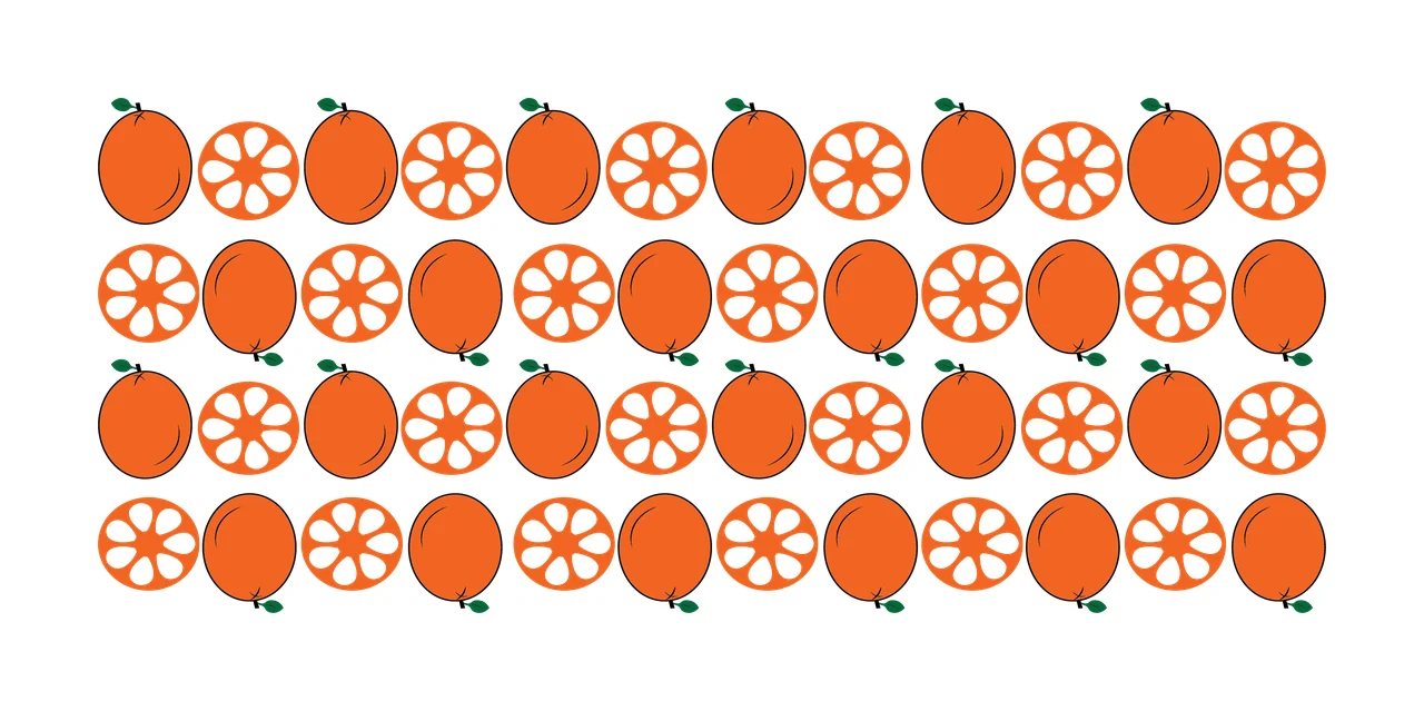 Can Glass Wrap Citrus Fruit Pattern Black Silhouettes fruits