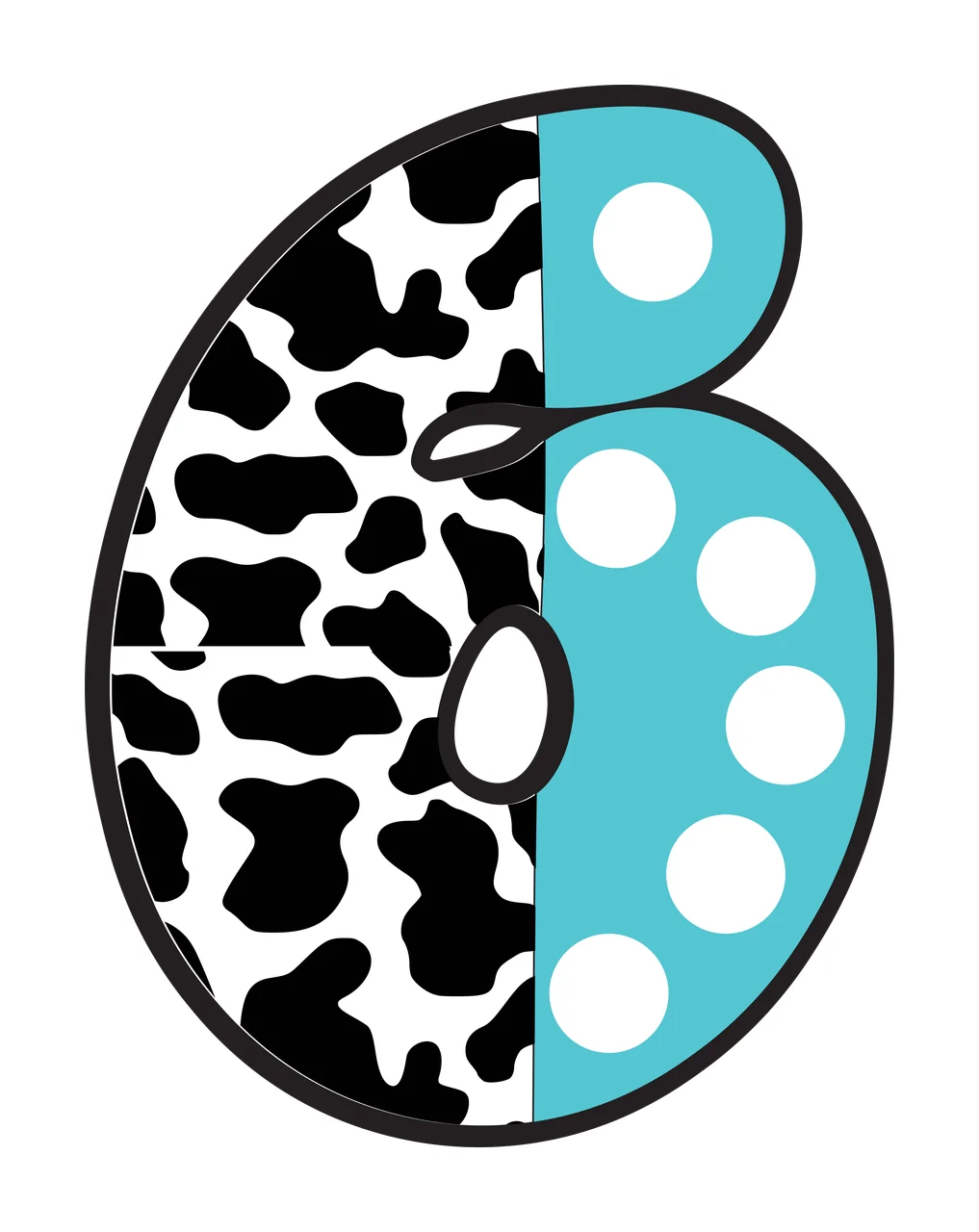 Half Cow Bright Font Dalmatian Race Doodle Leopard Character 27 racing