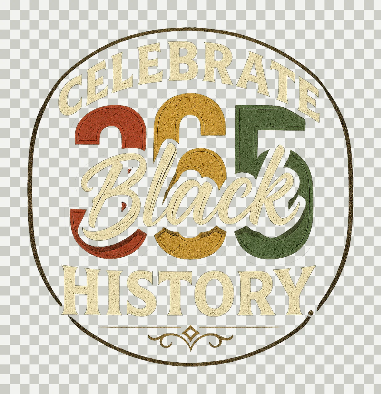 Celebrate 365 Black History Month African American Pride transparency and detail preview thumbnail