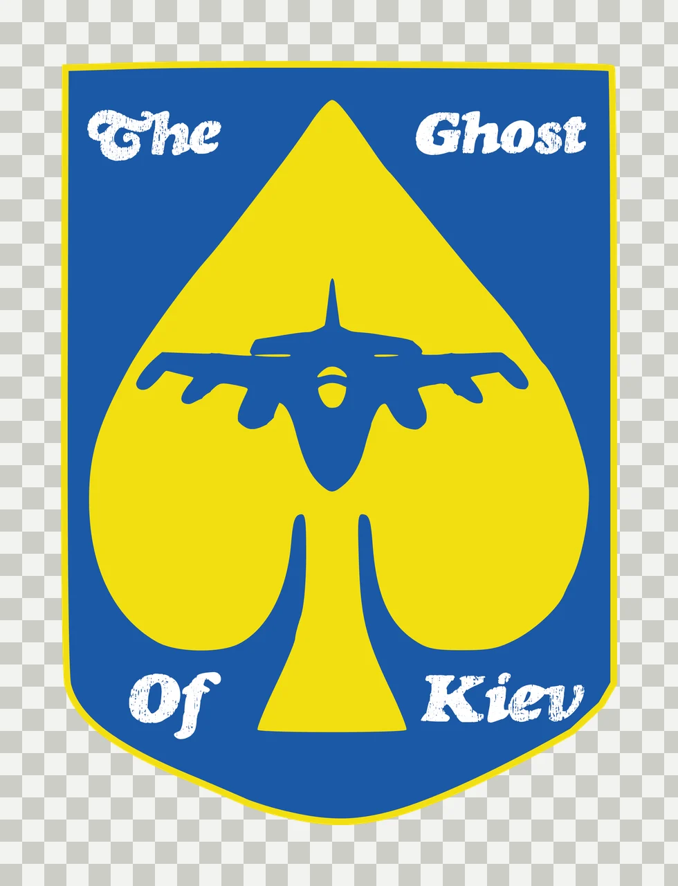 Of Black Shield Crest Shape Silhouette emblem 1 5 F16 UKRAINE THE KIEV transparency and detail preview thumbnail