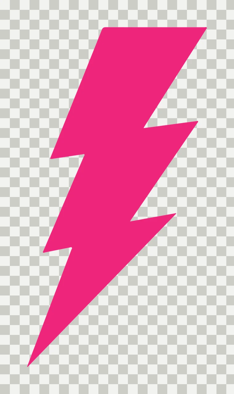 Lightning Bolt Solid Black Icon On White Background graphic transparency and detail preview thumbnail