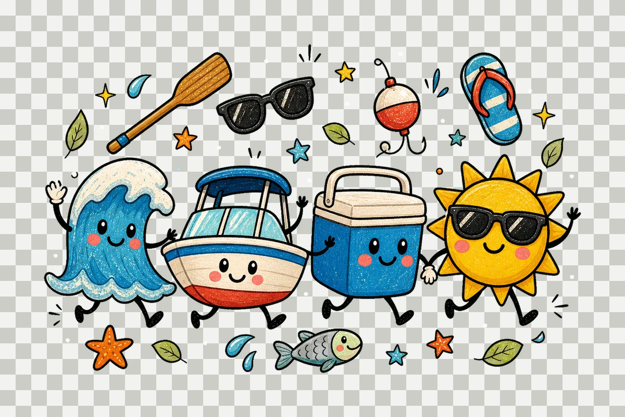 lake life summer 01 walking lineup sublimation instant shirt transparency and detail preview thumbnail