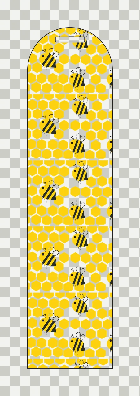 Repeating Bee And Hexagon Pattern Design bees hexagons honeycomb transparency and detail preview thumbnail