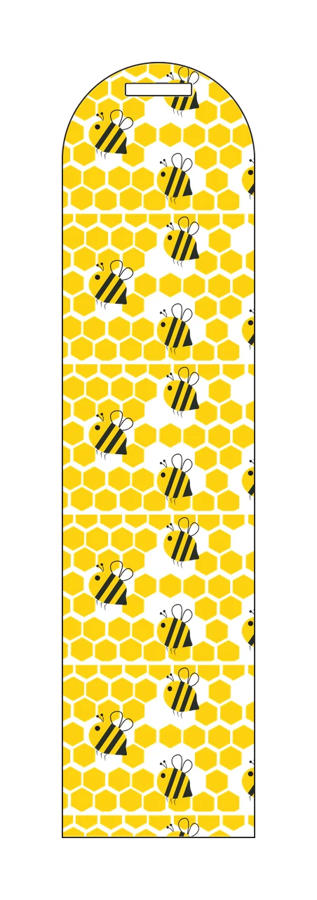 Repeating Bee And Hexagon Pattern Design bees hexagons honeycomb
