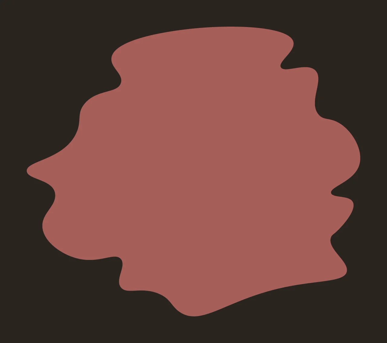 Abstract Irregular Black Ink Blot shape minimalist mark blob contrast preview thumbnail