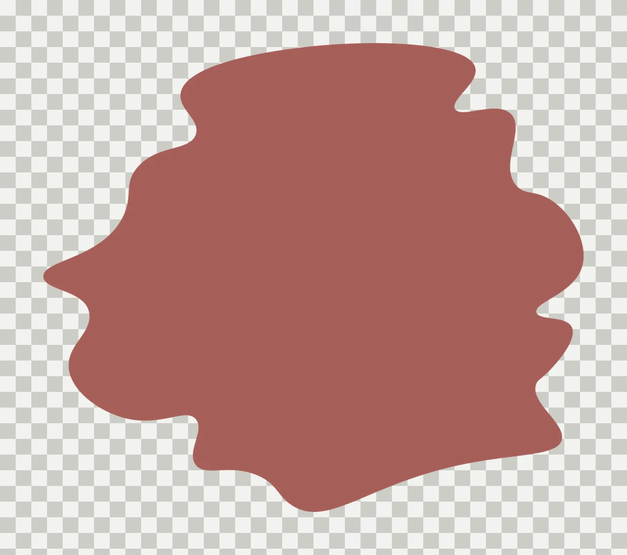 Abstract Irregular Black Ink Blot shape minimalist mark blob transparency and detail preview thumbnail