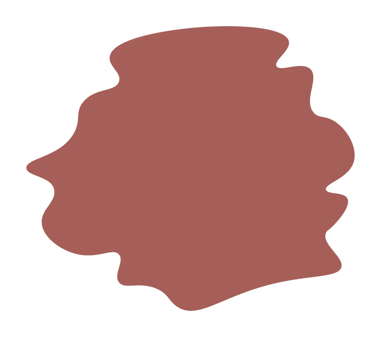 Abstract Irregular Black Ink Blot shape minimalist mark blob