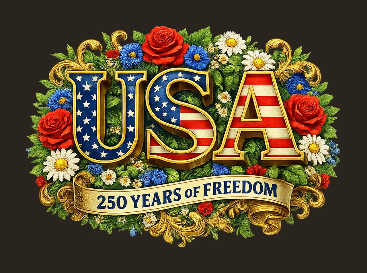 Retro USA 250 Independence Day Shirt Design Celebrate 250th contrast preview thumbnail