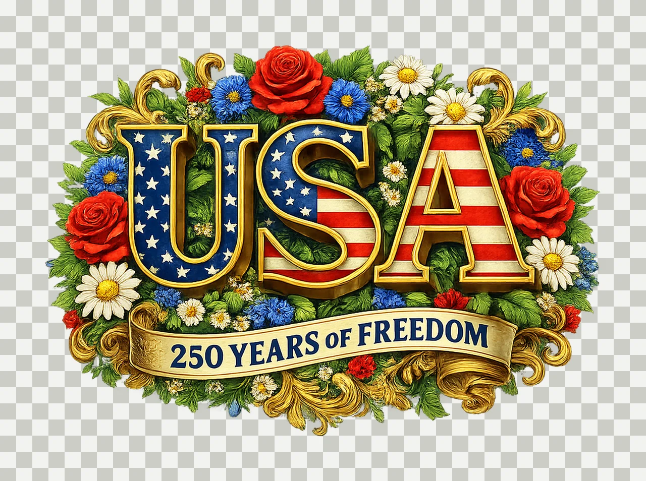Retro USA 250 Independence Day Shirt Design Celebrate 250th transparency and detail preview thumbnail