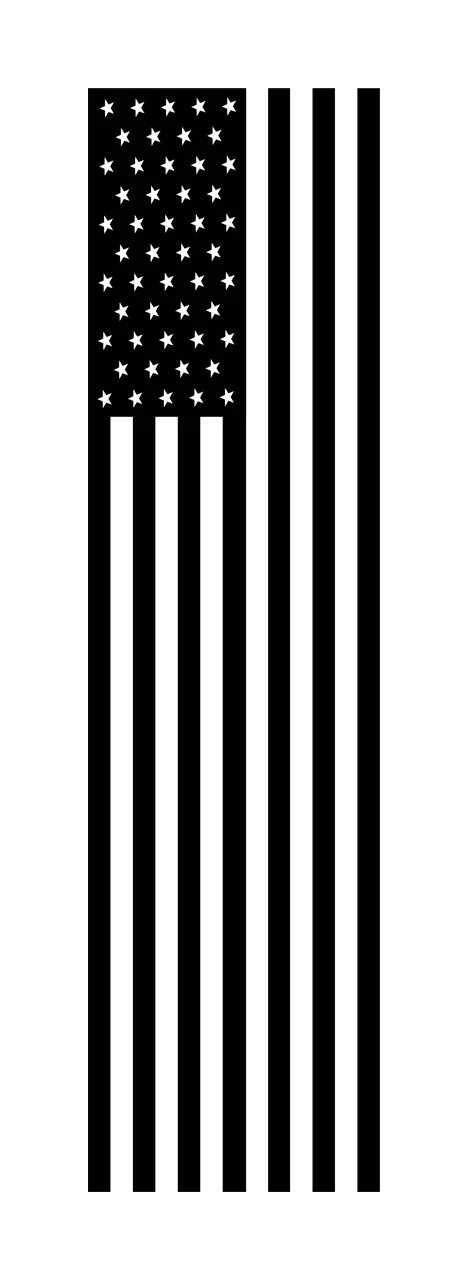 Black Solid Vertical Rectangle Bar geometric shape block 1 29