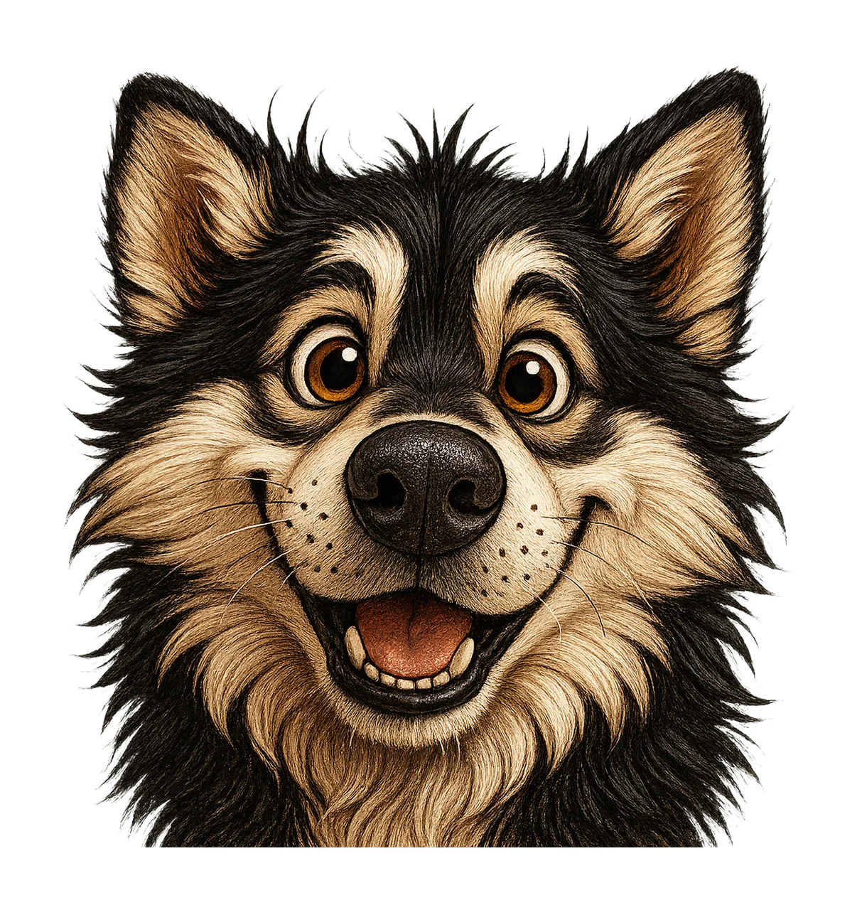 Quirky dog clip art funny dog images watercolor Artwork