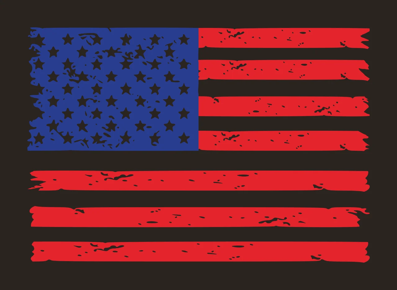 Flag Distressed Graphic With Three Black Horizontal Stripes displaying contrast preview thumbnail