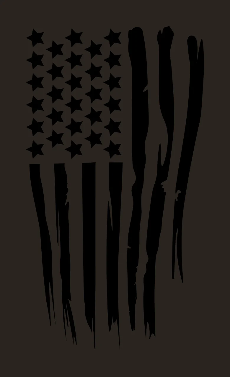 Black Flag Vertical Distressed American Silhouette stars stripes contrast preview thumbnail
