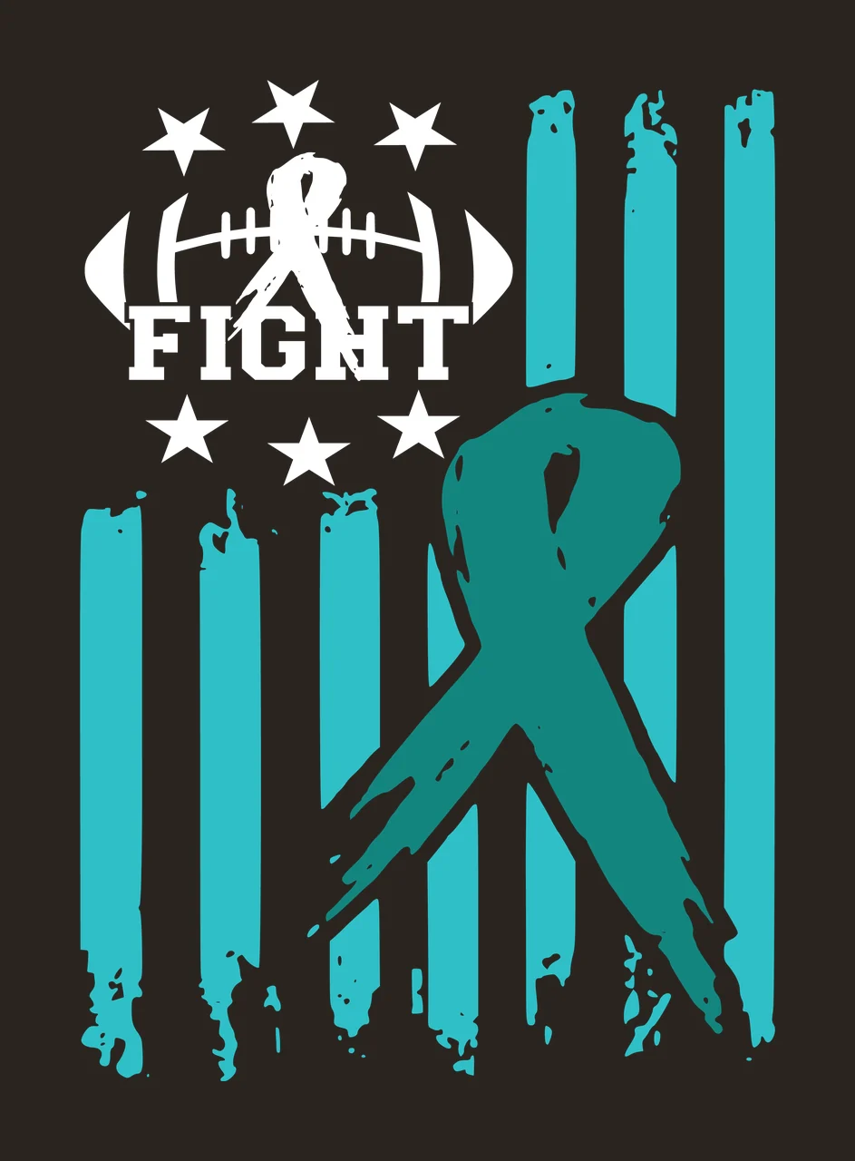 Ribbon And Football Flag Graphic Awareness Displaying stars contrast preview thumbnail
