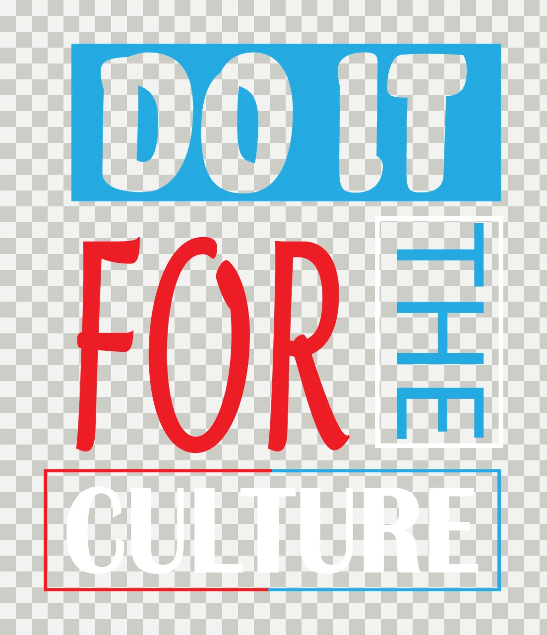 Do It For Culture Typography Layout lettering boxes typographic transparency and detail preview thumbnail