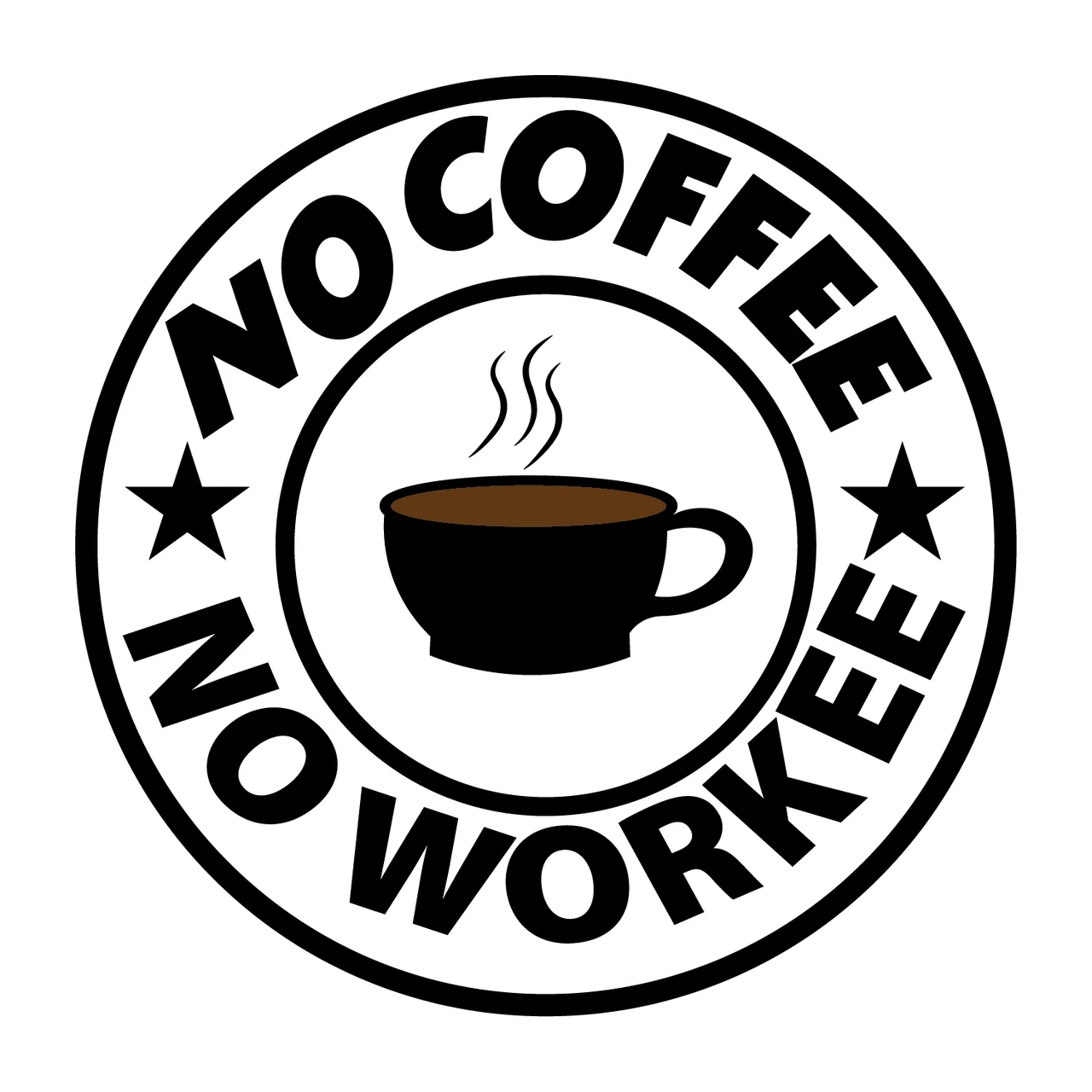 Can Glass Wrap Circular Logo With A Coffee Displaying circle