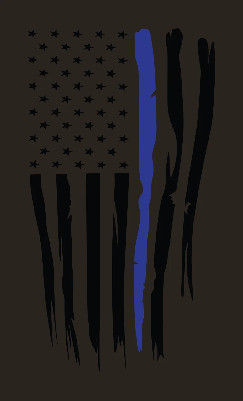 Flag Stars Of Flag Stars Vertical Distressed Silhouette Hanging contrast preview thumbnail