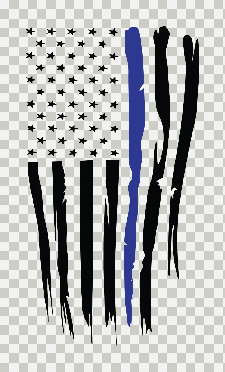 Flag Stars Of Flag Stars Vertical Distressed Silhouette Hanging transparency and detail preview thumbnail