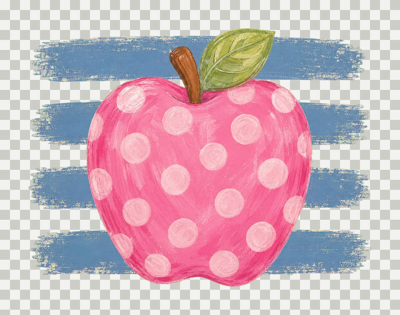 Coastal Apple Stripes Fall Teacher Mom Teaching Variation A transparency and detail preview thumbnail
