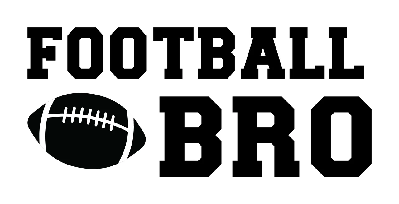 Football Bro Text And Icon With Typography