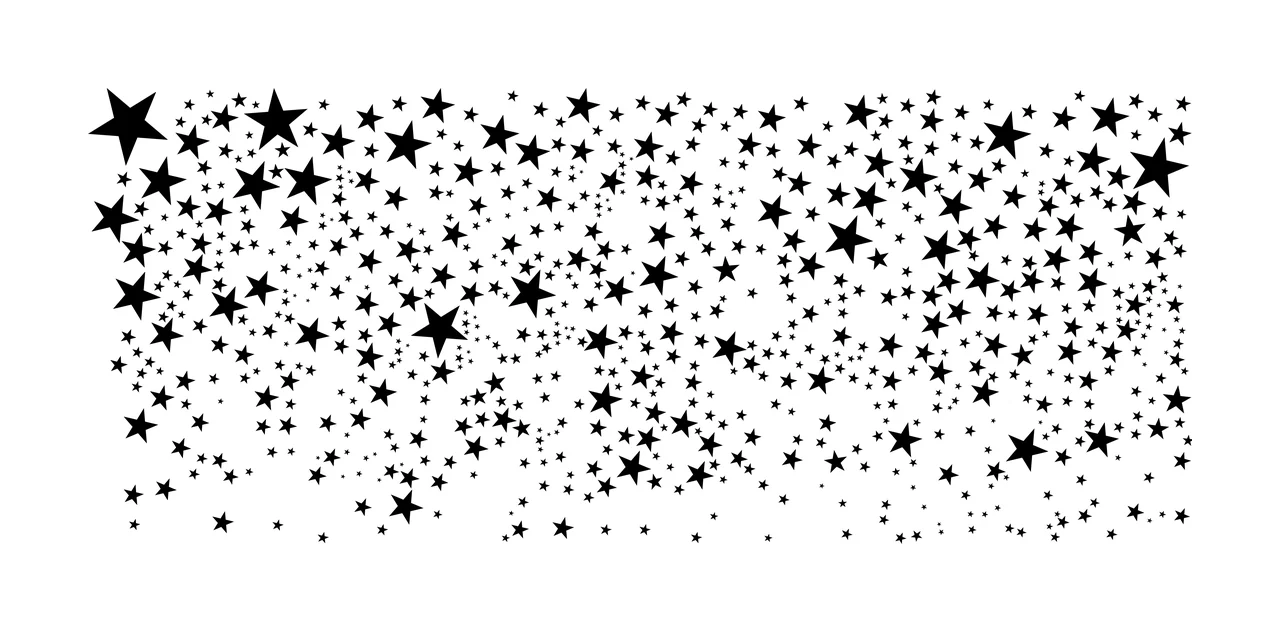 Can Glass Wrap Stars Scatter Pattern Background scattered minimalist