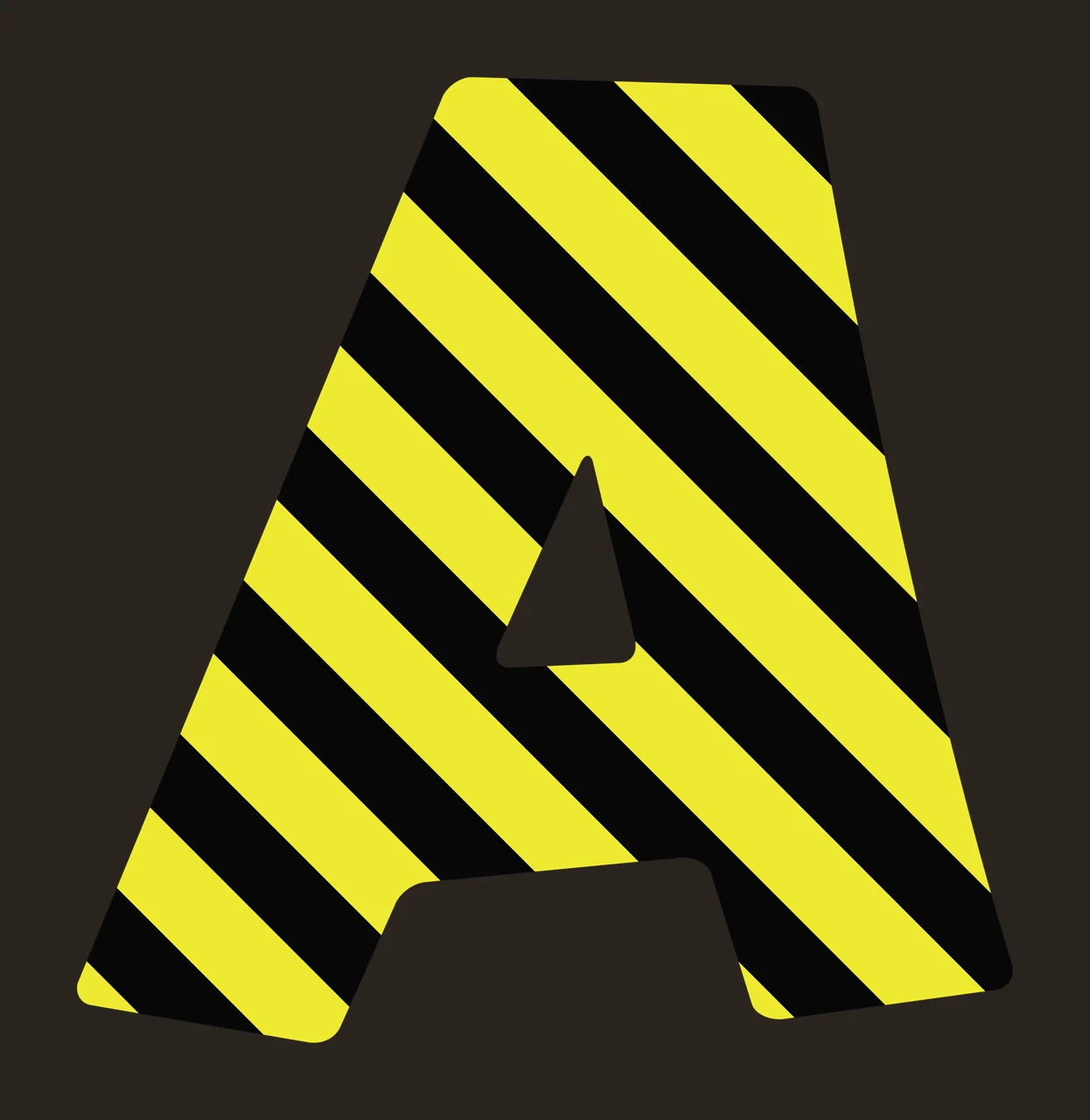 Construction Font Character 36 scalable logo design icon contrast preview thumbnail