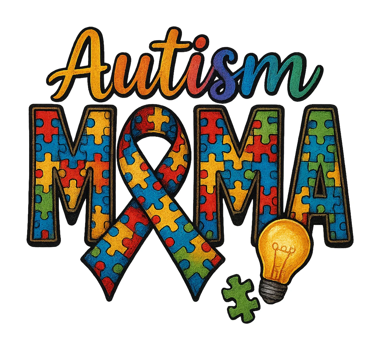 Autism Mama Sublimation Design Autism Awareness Western Mama
