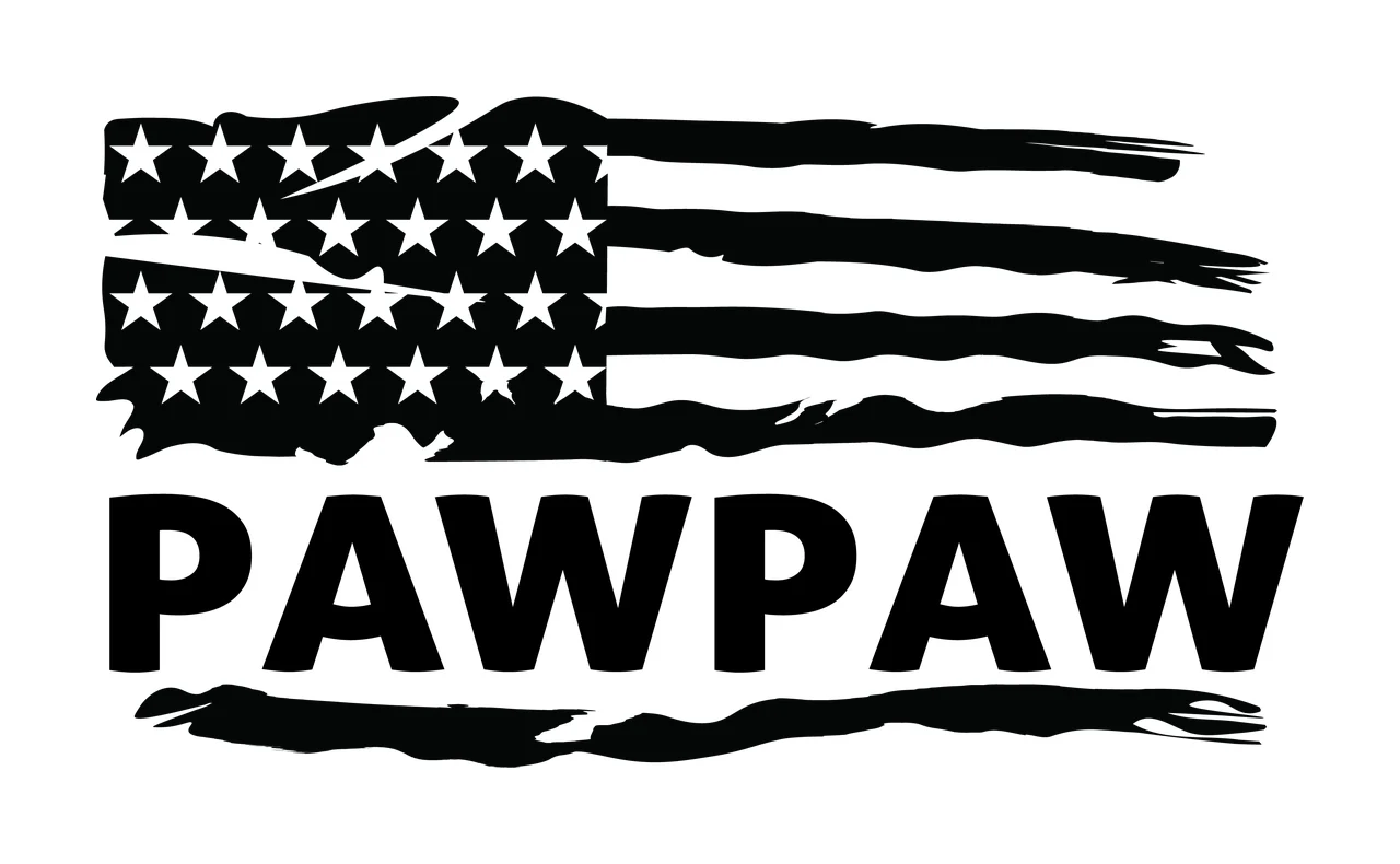 Flag Pawpaw Horizontal Distressed Graphic With The Word Variation
