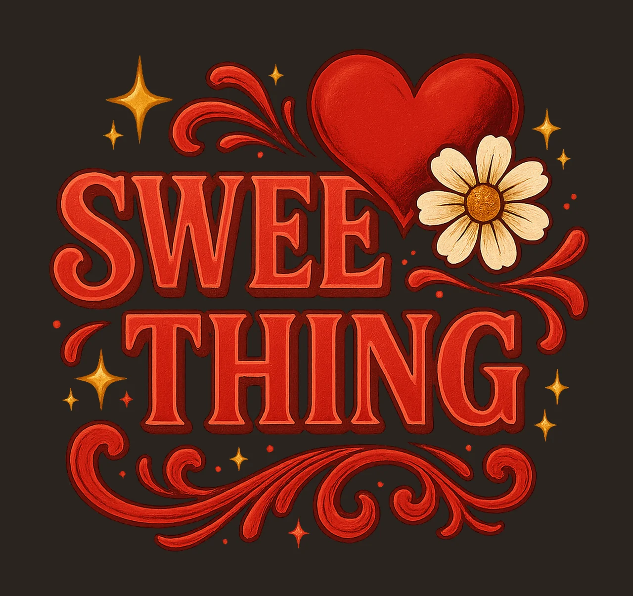 Valentines Day Hey Sugar Heart Cute Valentine Design Heart contrast preview thumbnail