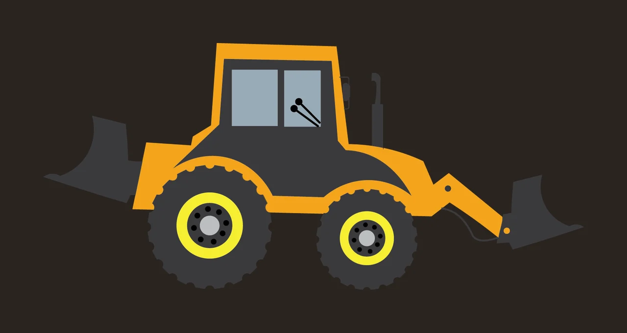 Construction Black Silhouette Of A Vehicle wheels blades machinery contrast preview thumbnail