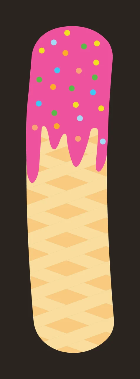 Ice Cream Font Character 33 scalable logo design icon contrast preview thumbnail