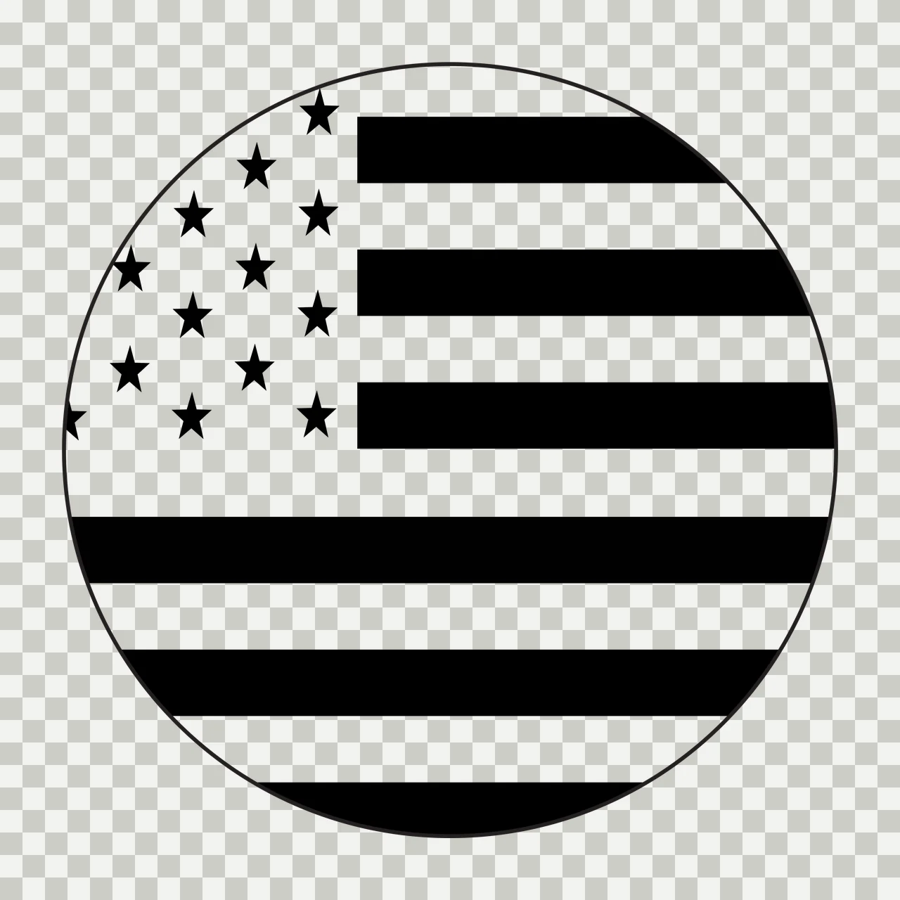 Solid Black Circular Shape Centered On A Plain circle minimalist flat transparency and detail preview thumbnail
