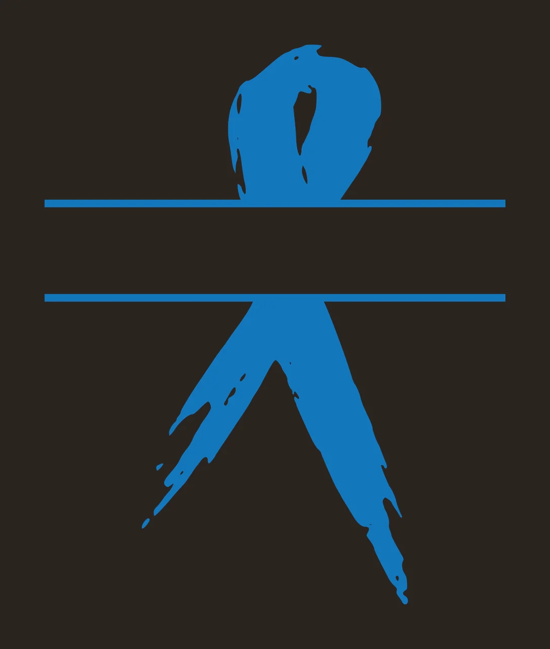 Ribbon With Stripe And Awareness In Black contrast preview thumbnail